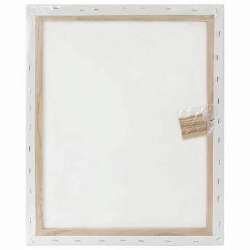 Холст на подрамнике BRAUBERG ART DEBUT, 40х50см, грунтованный, 100% хлопок, мелкое зерно, 191024