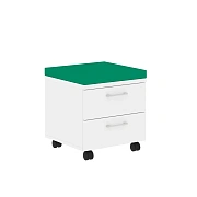 Тумба с подушкой XMC-2D.1A Белый/Зеленый C-30 465х465х520 XTEN