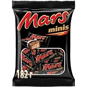 Батончики шоколадные мини MARS 'Minis' с нугой и карамелью в молочном шоколаде, 182 г, 2261