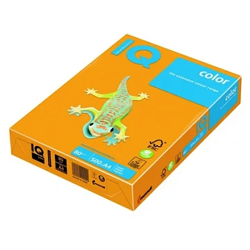 Бумага IQ 'Color neon' А4, 80г/м2, 500л. (оранжевый неон)