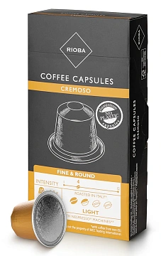 RIOBA Кофе в капсулах Cremoso для кофемашин Nespresso 10шт, 52г