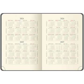 Ежедневник недатированный, А5, 136л., кожзам, OfficeSpace 'Pattern', бежевый