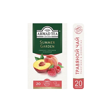 Чай травяной Ahmad Tea Гибискус-персик-малина (1.8г x 20шт), 36г