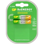 Батарейки аккумуляторные Ni-Mh мизинчиковые КОМПЛЕКТ 2 шт., AAA (HR03) 950 mAh, GP, 100AAAHC-2DECRC2