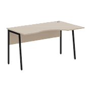 Стол прямой СА-2P(R) Мокачино/Черный 1400х900х755 IMAGO PLUS