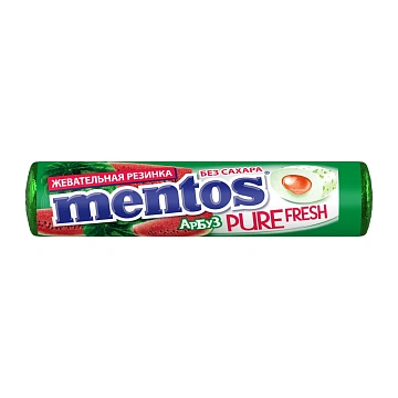 Жевательная резинка Mentos Pure Fresh вкус Арбуз, 16г