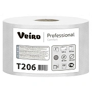 Туалетная бумага Veiro Professional Comfort Т206, в рулоне, 125м, 2 слоя, белая