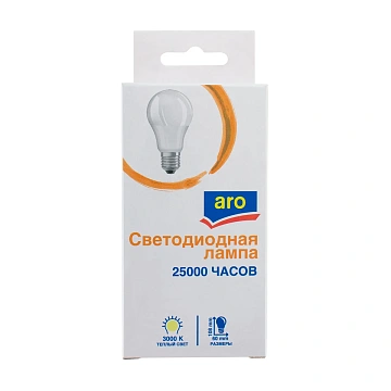 aro Лампа светодиодная E27 3000K Led 11Вт груша