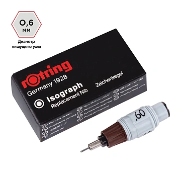 Перо ROTRING для изографа, 0.60