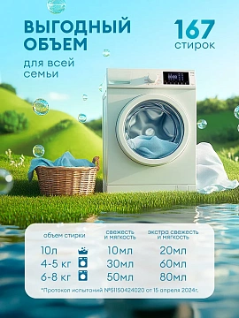 Кондиционер-ополаскиватель для белья 5 л, GRASS 'EVA' flower, концентрированный, 125377