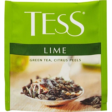 Чай Tess Lime (Лайм), зеленый, 25 пакетиков