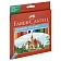 Карандаши цветные Faber-Castell 'Замок', 24цв., шестигр., заточ., картон, европодвес