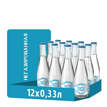 Вода BonaAqua питьевая негазированная, 330мл x 12 шт