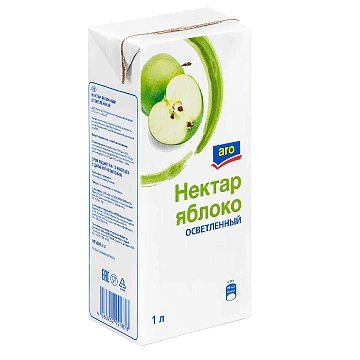 aro Нектар яблоко осветленный, 1л
