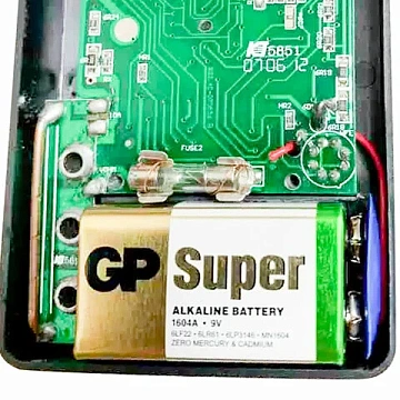 Батарейка 1 шт., GP Super G-Tech, Крона (6LR61, 6LF22, 1604A), алкалиновая, в пленке, 1604A-5S1