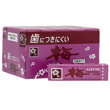 Жевательная резинка Lotte Умэ с японской сливой, 26г