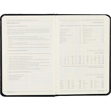 Ежедневник недатированный черный, А6,87х130,100л, Br.V.MEGAPOLIS 3-283/02