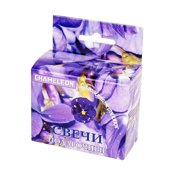 Свеча ароматическая Chameleon ароматическая фиалка, 2шт/уп