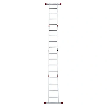 Лестница-трансформер алюминиевая 4х4 ступени, высота 4,5 м (4 секции по 1,2 м) до 150 кг, вес 16,5 к