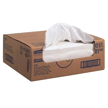 Протирочные салфетки Kimberly-Clark WypAll X70 8381, белые, 300 листов, 1 слой, 37.8 х 42.2см