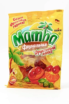 Мармелад жевательный Mamba Фрумеладки Фруктовый микс, 140г