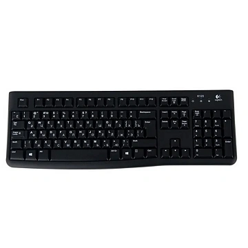 Клавиатура проводная LOGITECH K120, USB, 104 клавиши, черная, 920-002522