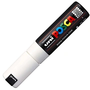 Маркер акриловый Uni Posca PC-7M белый, 4.5 - 5.5 мм, круглый