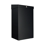 Мусорное ведро Merida Stella R KSC102.R, 47л, черное, металлическое, с конусным отверстием