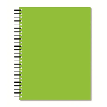 Бизнес-тетрадь А5,96л,кл,спир,пластик,тон.бл. Attache Bright colours Лайм