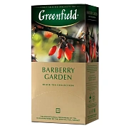 Чай GREENFIELD (Гринфилд) 'Barberry Garden', черный, со вкусом барбариса, 25 пакетиков в конвертах п