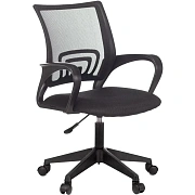 Кресло 0MX_VB_Echair-396 (LT) сетка/ткань черный пластик