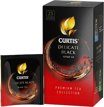 Чай Curtis Delicate Black, черный, 25 пакетиков