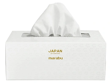 Салфетки бумажные Marabu Japan Premium белые двуслойные, 220шт