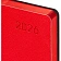 Ежедневник датированный 2026 Attache А5, 168л, 138x213мм, иск.кожа, красный