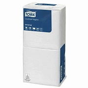 Салфетки сервировочные Tellus (tork) Universal 509517, белые, 24х24см, 1 слой, 500шт