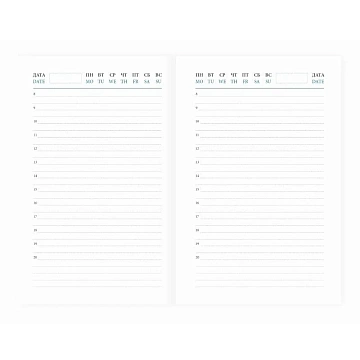 Ежедневник недатированный черн, А6, 100x150, 320стр, Agenda