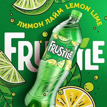 Напиток газированный Frustyle Лимон-лайм, 1л, ПЭТ