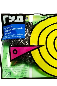 Губка для мытья посуды Текос Феликс металлическая, спираль