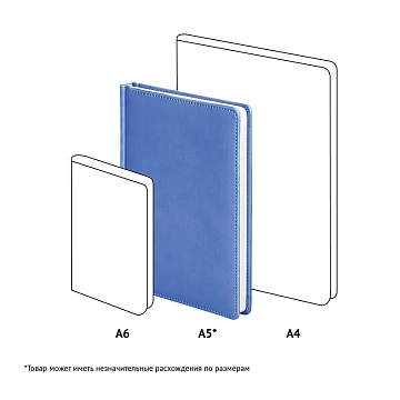 Ежедневник недатированный, А5, 136л., кожзам, OfficeSpace 'Winner', голубой