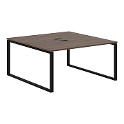 Стол 2-х местный EQWST 1516 Дуб Денвер тёмный/Черный 1560х1606х750 EDIS