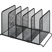 Лоток вертикальный сортер Attache 5 секций 370x205x195мм, черн