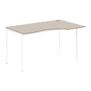 Стол эргономичный СА-2S(R) Мокачино/Белый 1400х900х755 Imago S