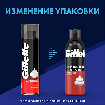 Пена для бритья Gillette Classic, 200мл