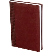 Ежедневник недатированный бордо, тв пер, 140х200, 160л, Lozanna AZ052/bordo