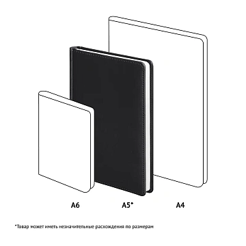 Ежедневник недатированный, А5, 136л., кожзам, OfficeSpace 'Winner', черный