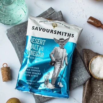 Чипсы Savoursmiths Соль пустыни и уксус, 150г