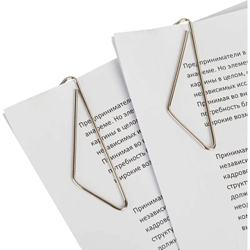 Скрепки Attache БАБОЧКА никелированные,50 м м,12 шт/уп