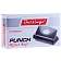 Дырокол Berlingo 'Office Soft' 10л., пластиковый, черный, с линейкой