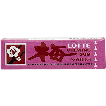 Жевательная резинка Lotte Умэ с японской сливой, 26г