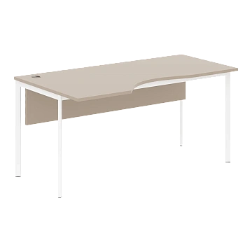 Стол эргономичный СА-1SD(L) Мокачино/Белый 1600х900х755 Imago S